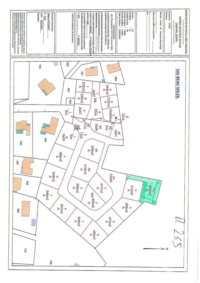 terrain à vendre - 600.0 m2 - CARMAUX - 81 - MIDI-PYRENEES - Century 21 Lapérouse